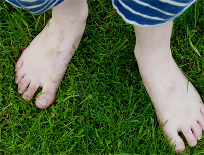 Muddy feet