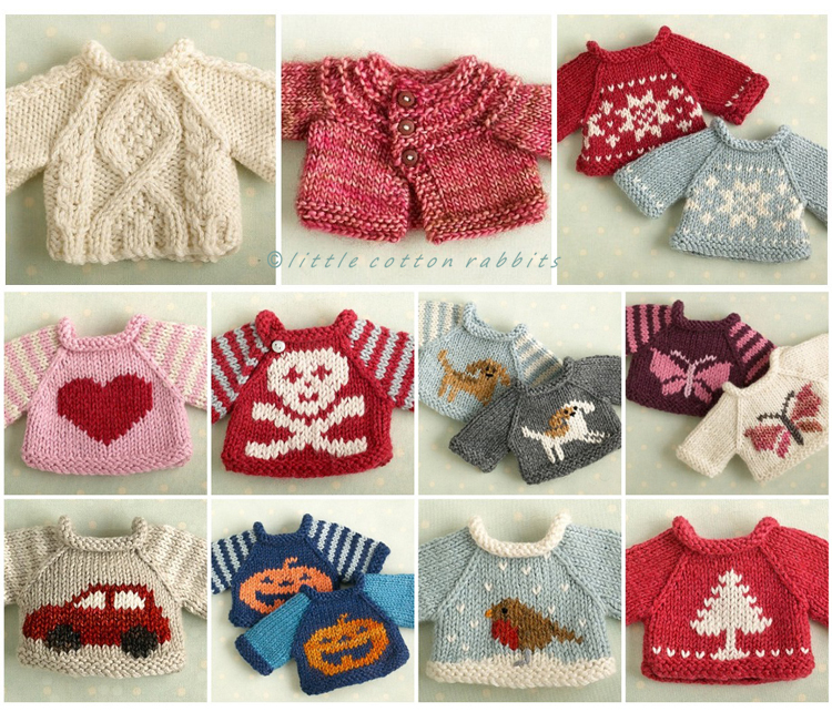 Ravelry: Teddy Bear Christmas Sweaters pattern by linda Mary