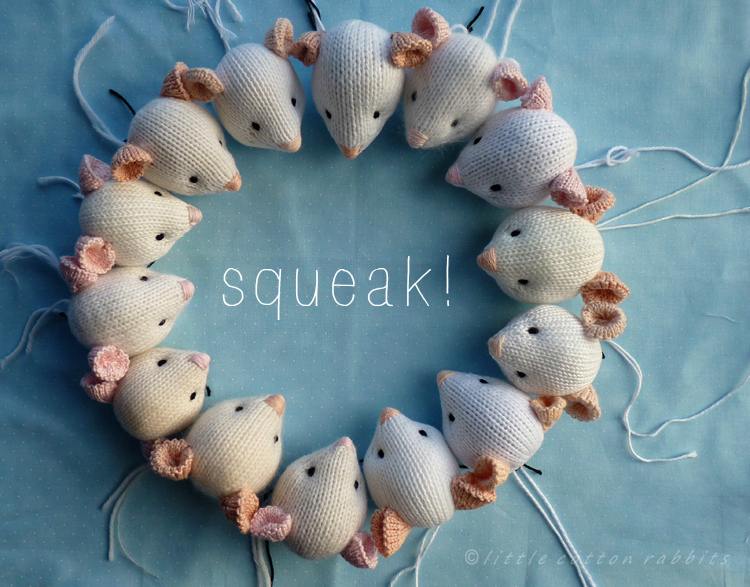 mousey pattern writing - Little Cotton Rabbits