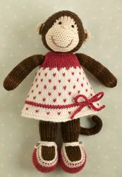 Monkey in a spotty dress