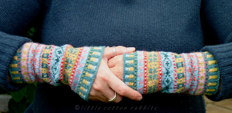 Fair Isle cuffs - Little Cotton Rabbits