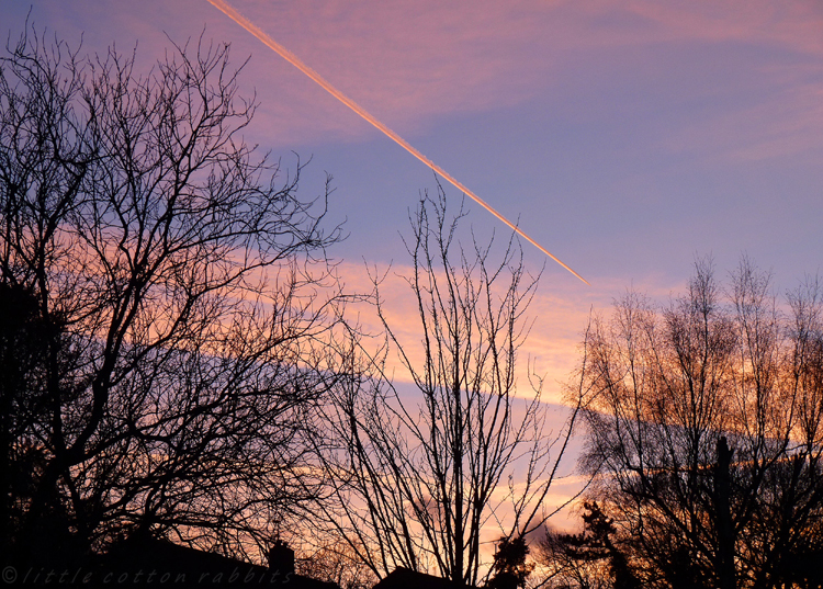 Striped sunset