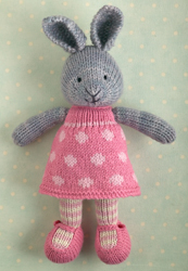 Rabbit in a dotty dress