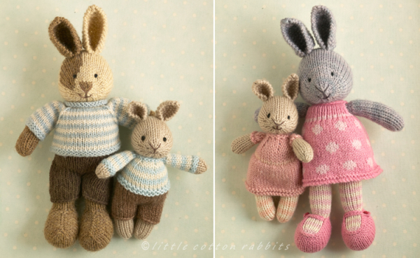World of Miniature Bears 1.25" Cotton Bunny Rabbit Hare  #6004 CLOSING 