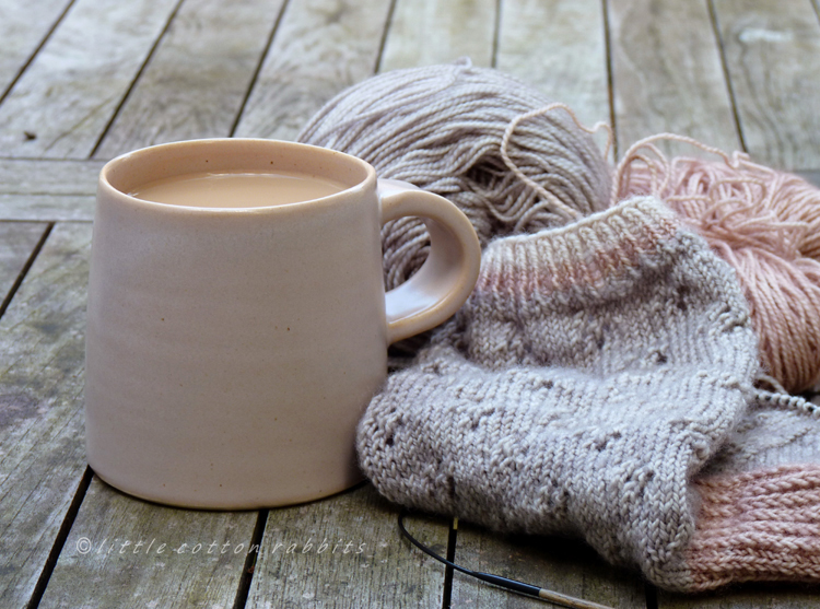 Garden sock knitting