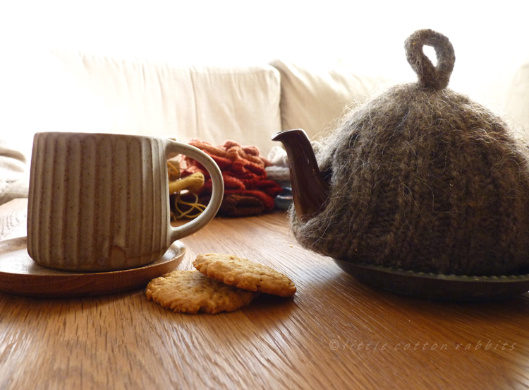 Tea and knitting