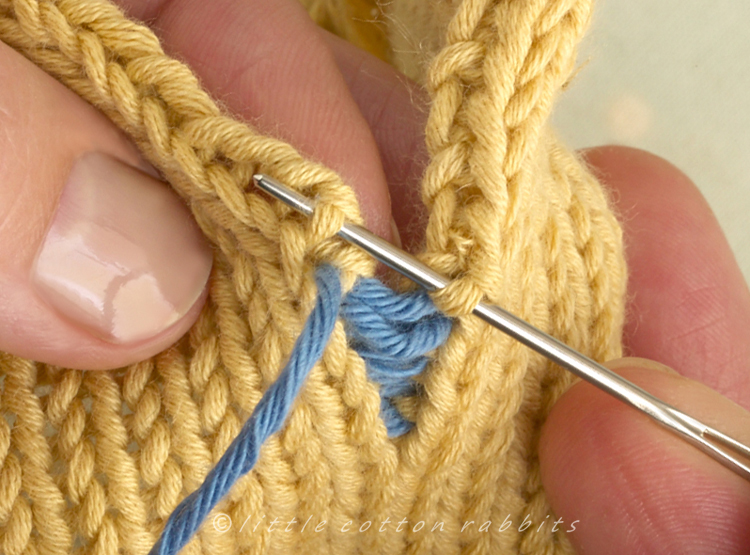 St stitch left St stitch left