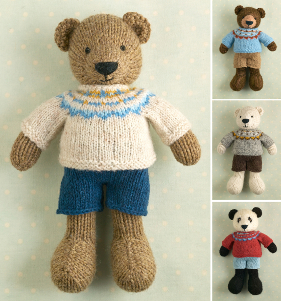 Bear in a sweater banner