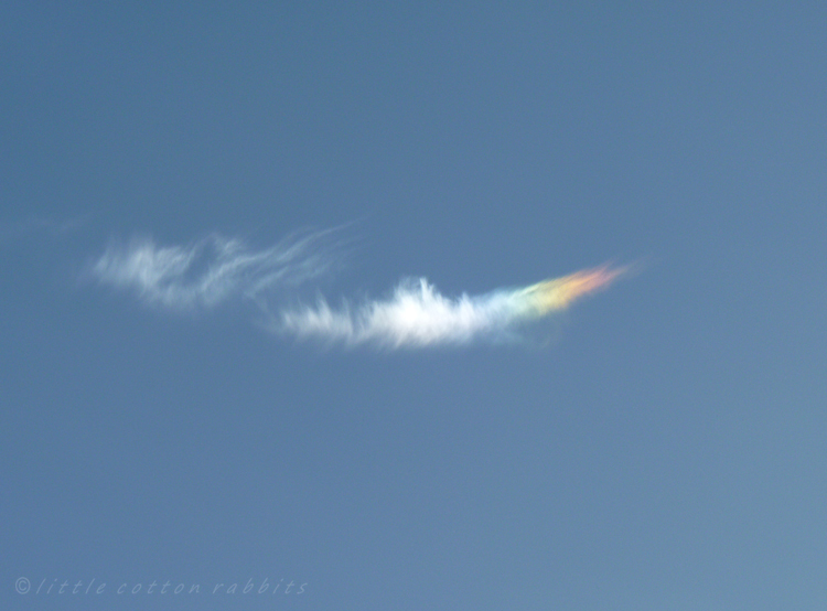 Iridescent cloud