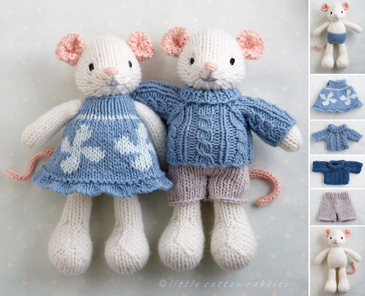 Heart Sweater and Pants for Teddy Bear or Bunny Knitting Pattern