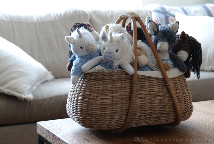 Bags, Baskets and Backpacks, Toy Knitting Pattern for 9 Inch Little Cotton  Rabbits Animals, Instant Digital Download PDF File 