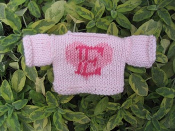 Knitted jumper with clearance initial